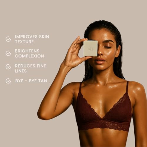 Image of Sandalwood De Tan Soap Pack of 1|Body Tan Removal for Women & Men | Cold Processed Sandal for Tanning, Skin Brightening & whitening | Handmade Ayurvedic Sandalwood soap - 125g Pack of 1