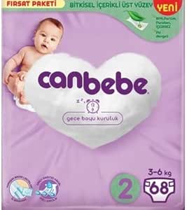 Canbebe Fırsat Paketi Bebek Bezi, Mini 68'li