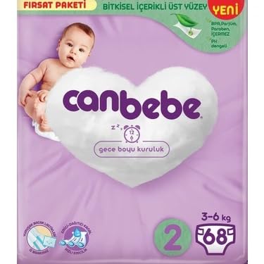 Canbebe Fırsat Paketi Bebek Bezi, Mini 68'li