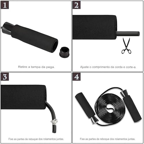 Kit Completo de Ginástica em Casa – Inclui Roda Abdominal, Barra de Flexão, Tapete para Joelhos, Cor