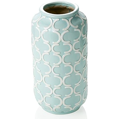 MARZAPANE VASE TIFFANY BAROQUE CERAMIC PROVENZAL BLUE WHITE Cover