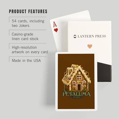 Lantern Press Baraja Poker 52 Cartas Pintura Navidad miniatura 3