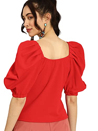 Image of Nefer Women's Solid V-Neck T-Shirt