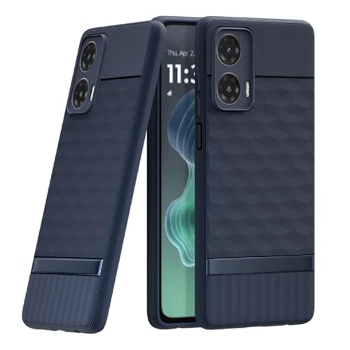 Image of Shockproof Case for Motorola Moto G35 5G | Full Camera Protection | TPU Flexible Back Cover for Motorola Moto G35 5G (Steel Blue)