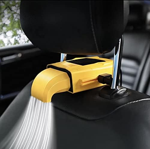 Generic SYVORTIK Black Car Seat Cooling Fan, Light Weight Portable USB Car Seat Cooling Fan, Universal Car Truck SUV 3 Adjustable Speeds, Low Noise Quiet, Car Charger Included