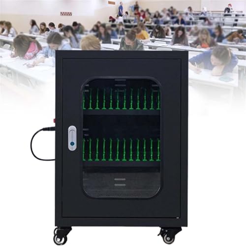 20-60 Device Rechargeable Mobile Phone Charging Cabinet Station, Aluminum Alloy Storage Box for Office &amp; Conference Use, 30 Ports Fast Charging Solution