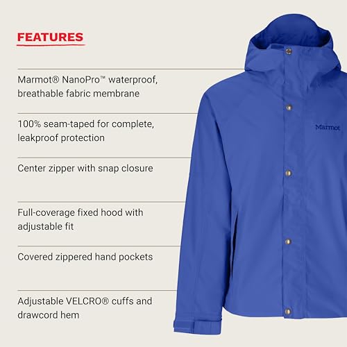 Image of MARMOT Men's Cascade Durable & Waterproof Rain Jacket