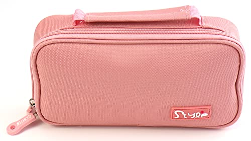 MCXKJ Estuche Escolar, Estuches de Lápices de Gran Capacidad Estuches Escolars con 2 Compartimentos, Estuches de Maquillaje para Estudiantes Niños Niñas Adolescentes Cover