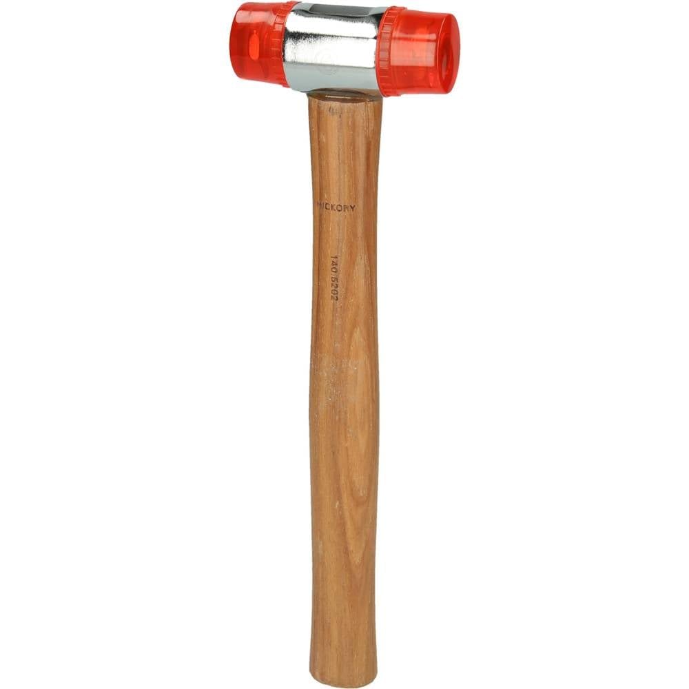KS TOOLS 140.5202 Maillet à embout plastique avec manche frêne galbé tête Diamètre 35 mm 340 g Multicolore Taille Unique