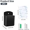 Self Adhesive TV Air Conditioner Remote Control Holder Wall Mount Storage Box Organizer, 2-in-1 Remote Control Holder Wall Mount & Phone Holder For Home