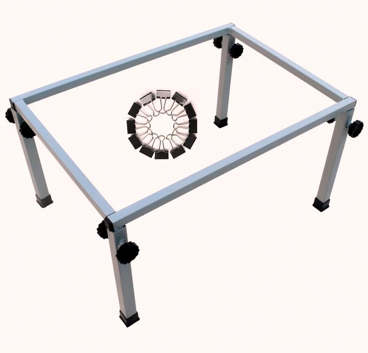 SS Mart Box Type Aari Stand 24 X 16-inch Size with 12 Clips | Aari Embroidery Stand | Alternative for Hoops | 2 levelers for Sturdy Legs | Frameless aari Stand-image-11