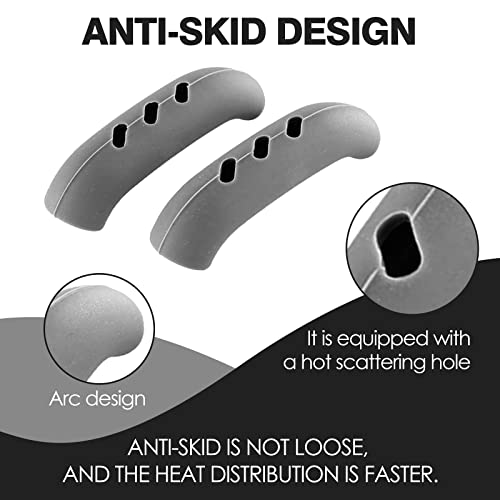 6 Pack Heat Resistant Silicone Pot Handle Covers - Universal Fit for Pots, Pans, and Skillets - Non-Slip Grip, Protects Hands from Hot Handles - Thumbnail 5
