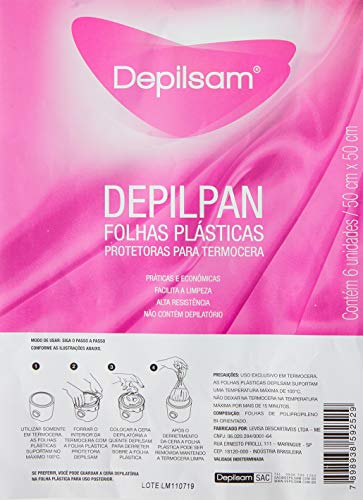 FOLHAS PLASTICAS P/TERMOCERAS DEPILPAN 6FLS - CX12, Depilsam