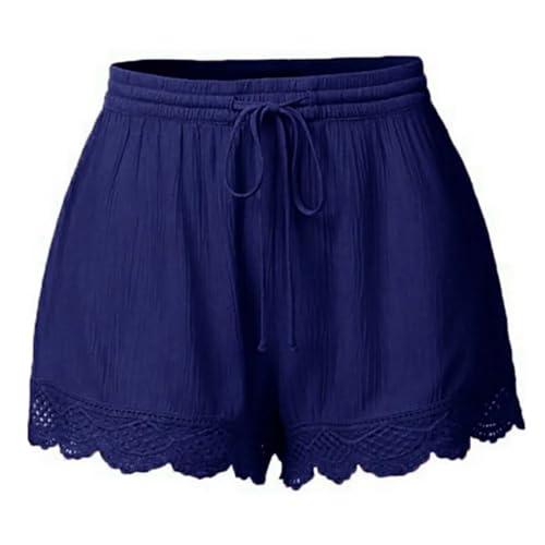 Short ample en dentelle pour femmes de sport et yoga fluide