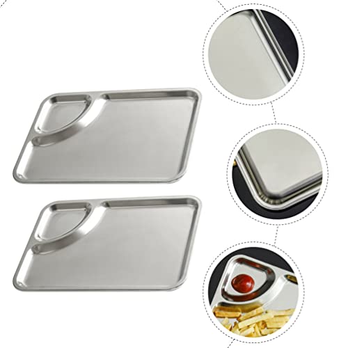 UPKOCH Sushi Plate Dumpling Dish: 2Pcs Chips Pratos Com Pires de Pires de Pires Batatas Fritas Batat
