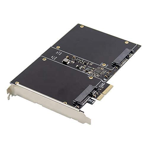 MEO 88SE9230 - Controlador RAID PCI-E X2 a 2,5 pulgadas SATA 3.0 RAID Card SSD HDD (2 puertos SATA 3.0 a tarjeta de memoria de 6 Gbps Gen 3)