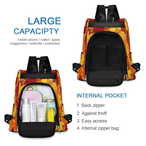 Sac à dos feuilles d'érable rouge : l'accessoire idéal de camping et randonnée - 5