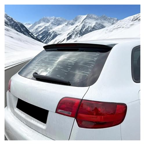 Extension capuchons becquet en ABS noir brillant pour aileron arrière A3 8P - 5