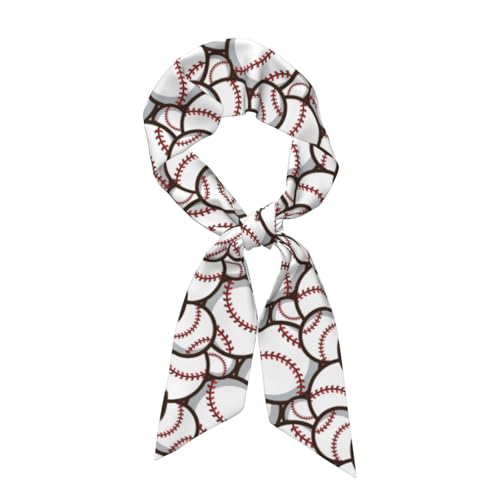 FYQZVI Baseball Purse Scarf Handbags For Women Scarfs Bags Band Hair Neck Scarves Silky Long Thin Satin Headscarf Fashion