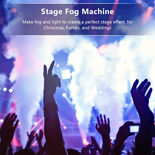 Halloween Fog Machine With 6 Lights, Fansteck Automatic Fog Machine Outdoor With Remote, 500W Smoke Machine With 10 Color Controllable Lights Effect For Parties, Wedding, Stage, Photography #TOP6