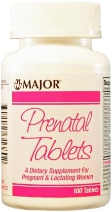 MAJOR Tabletas prenatales, 270.8 mg