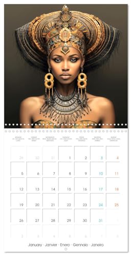 Femmes sublimes d’Afrique (Calendrier mural carré 2026 30 x 60 cm (ouvert)) Calendrier double avec une page pour vos prises de notes: Plongez dans un ... femmes africaines. (CALVENDO Personnes)