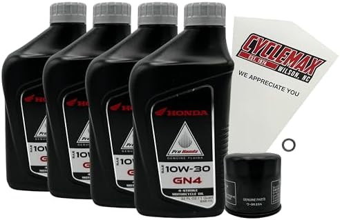 Cyclemax Standard GN4 10W-30 Oil Change Kit compatible with 2024-...