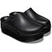 Crocs, Womens, Dylan Platform Clog, Mule Platform Shoes, Black, 10, M