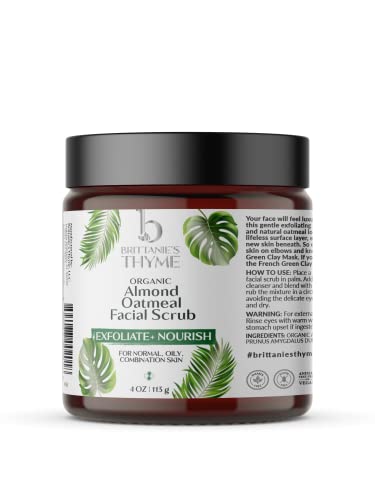 Organic Almond Oatmeal Facial Scrub #TOP19