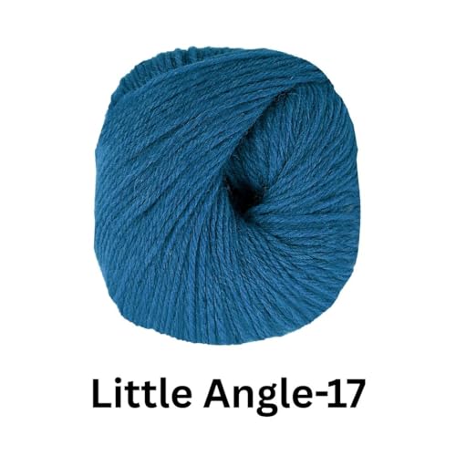 Image of VCR 4 Ply Classic Blue Little Angle Yarn, 25 Grams, 92 Meters Length, 100% Acrylic Soft Baby Knitting Yarn for Crochet, Newborn Sweaters, Soft Baby Socks, Mittens and Leggings, Pack of 1