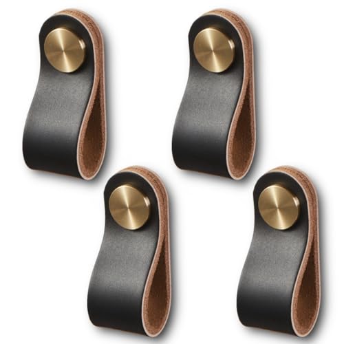 4 Ledergriffe Für Möbel - Stilvoll Für Schränke & Schubladen