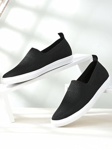 Buy STANPHORD Men Slip-On Casual Sneakers Black (TP 4189) - Image 2
