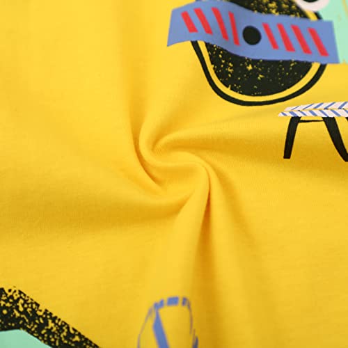 Image of Toddler Boys' Short Sleeve Tees Cotton Casual Graphic Crewneck Summer Top Clothes T-Shirts