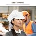 SHERCHPRY Breathable Anti-Static Working Hat with Open Mesh for Food Industry Pharmaceutical Electronics Factory Secure Fit Protective Cap for Hair and Scalp Safety in Workshops White