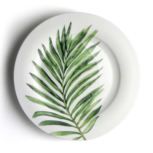 IQCWOOD Weiße Porzellan-Speiseteller, 26,7 cm, weiße Teller für Pizza, Salat, Pasta, Vorspeisen, Steak, Restaurant, weiße Keramikteller, Geschirrsets, Weihnachtsgeschenke, 6 Stück