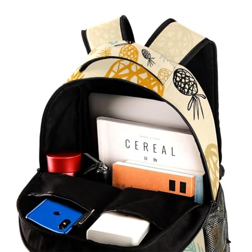 Sac à dos d'école jaune vert bleu pour filles et garçons - 4