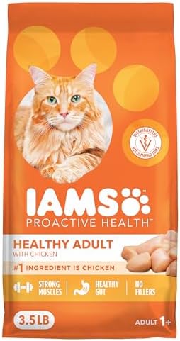 IAMS Proactive Health Adult Healthy Dry Cat Food with Chicken, 3....