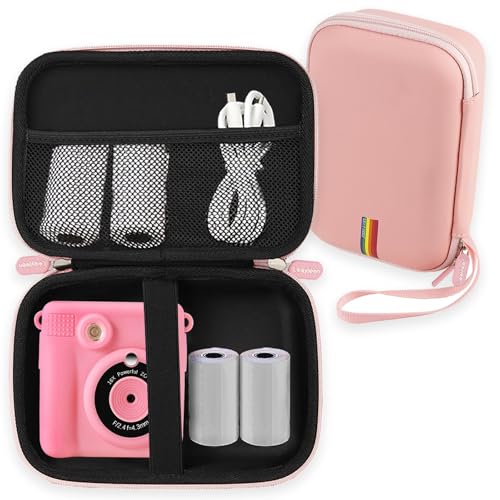 Leayjeen Housse étanche pour Appareil Photo pour Enfants Compatible avec Uleway, Gofunly, BITIWEND, USHINING, GKTZ, Cadeau Jouet pour Appareil Photo avec Impression pour Enfants (étui Uniquement),