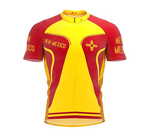 ScudoPro New Mexico Bike Short Sleeve Cycling Jersey for Men - Size 2XL Multicolored