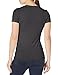 Clementine Womens Triblend V-Neck T-Shirt, Vintage Black, Small