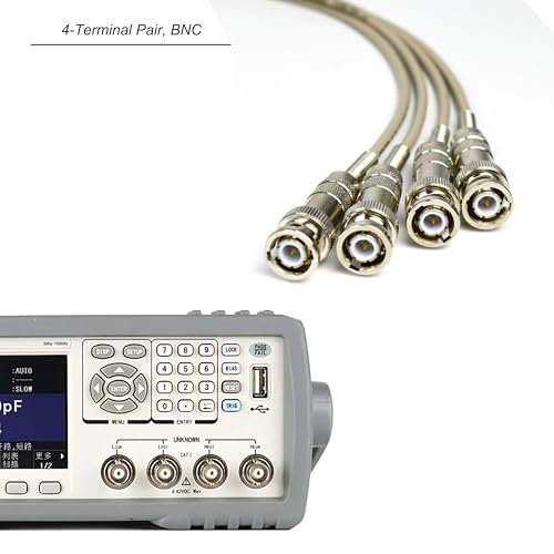 Image of ZIBOO LCR-03 LCR Meter Test Leads BNC Male Plug 4-Wire Kelvin Compatible with Keithley /Tektronix /HP /Agilent /Anritsu /Ericsson LCR Meter Benchtop Tester,Capacitance Meter,Benchtop Inductance Meter