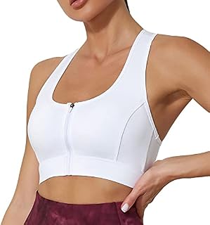 VUTRU Long line Sports Bra for Women, Workout Athletic Tops Medium Support Yoga Bra with Removable Cups, Gym Running Tank Tops