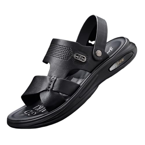 Sports Outdoor Sandals Summer, Outdoor Open Toe Arch Support Adjustable Soft Sole Beach Sandals for Men, Casual Sport Non Slip Flat Shoes, for Outdoor Walking, Entertainment, Leisure