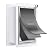 3-Flap Pet Door for Wall Dog Door for Wall Exterior, Large Doggie Door for Walls with All-Metal Frame,Metal Closing Panel & Aluminum Lock, Large Doggy Door