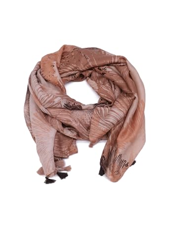 Materiale e caratteristiche: sciarpa realizzata in 100% viscosa, taglia unica, leggera e traspirante per essere indossata con comodità anche durante i mesi più freddi