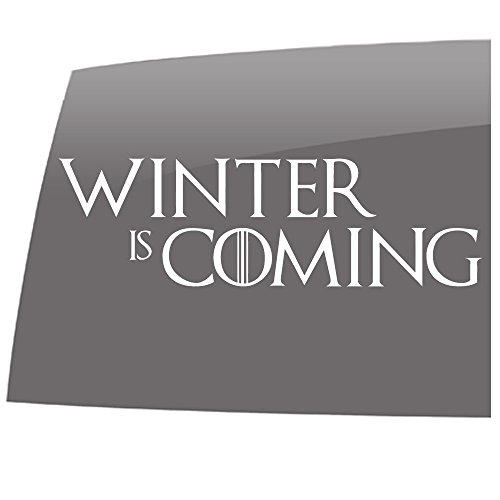 Winter is Coming - Solid White - Decal - Game of Thrones Inspired- Vinyl Sticker