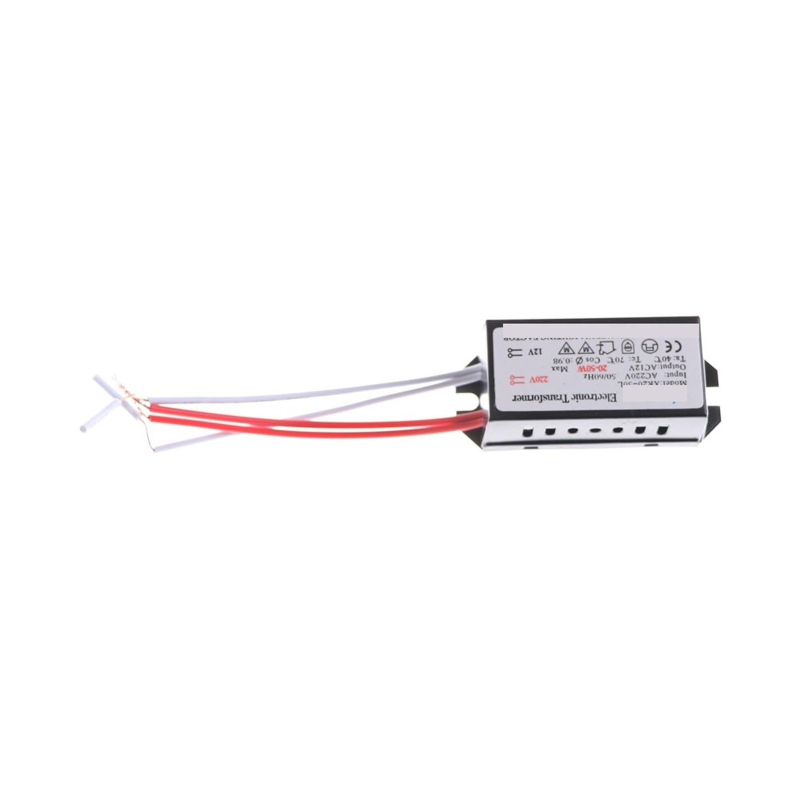 1 PC AC 220V a 12V 20-50W Trasformatore di illuminazione a LED Lampada alogena Trasformatore elettronico Driver Alimentatore