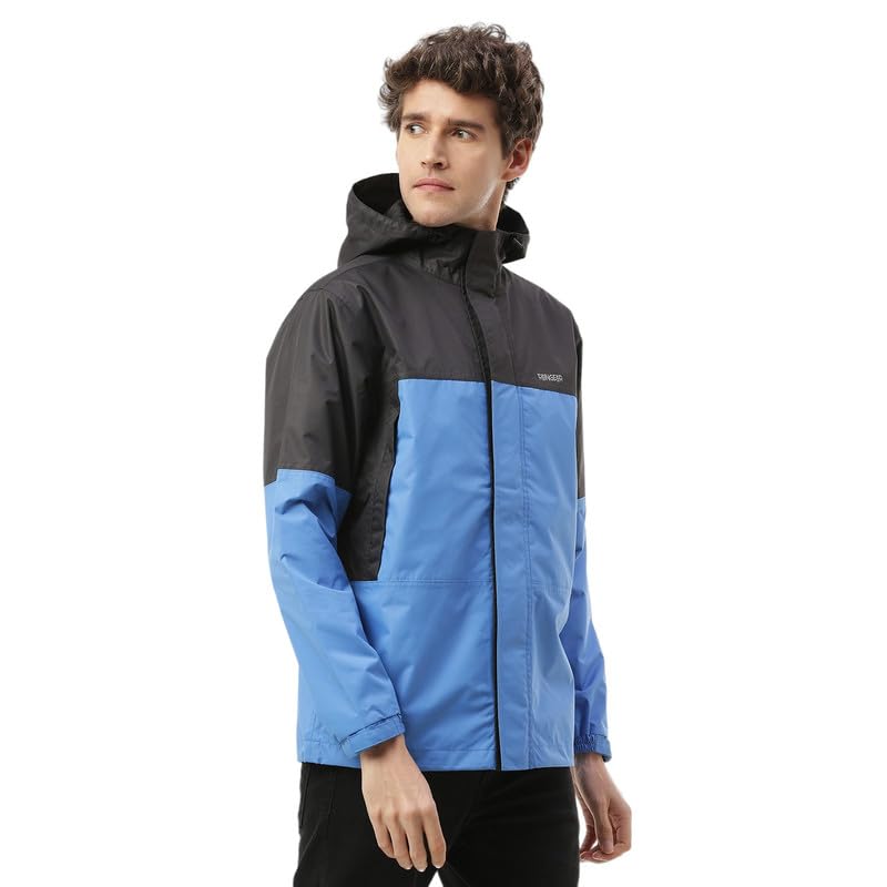 Image of Zeel Raingear Stylish Rain Jacket for Men Waterproof for Bike Riders with Adjustable Hood along with inner pockets,Waterproof Rainwear with Lightweight Polyester Jacket, ZRR011