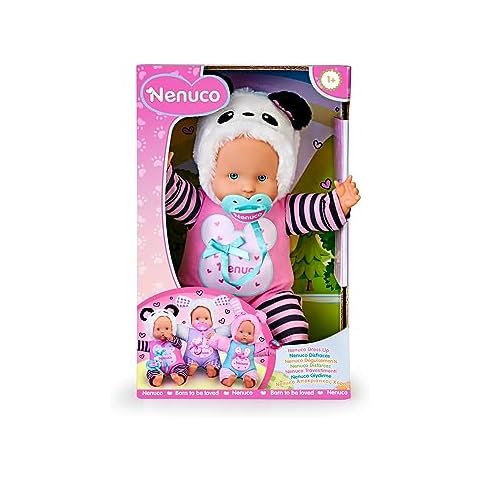 Nenuco Dress Up Baby Doll with Panda Outfit, 12" Doll Cover