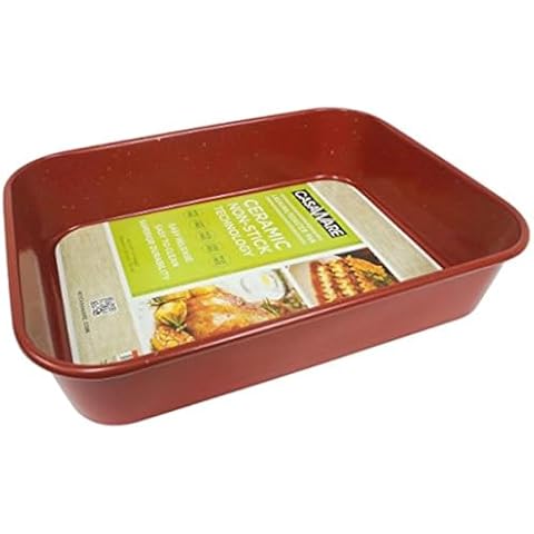 casaWare Ceramic Coated NonStick Lasagna/Roaster Pan Cover
